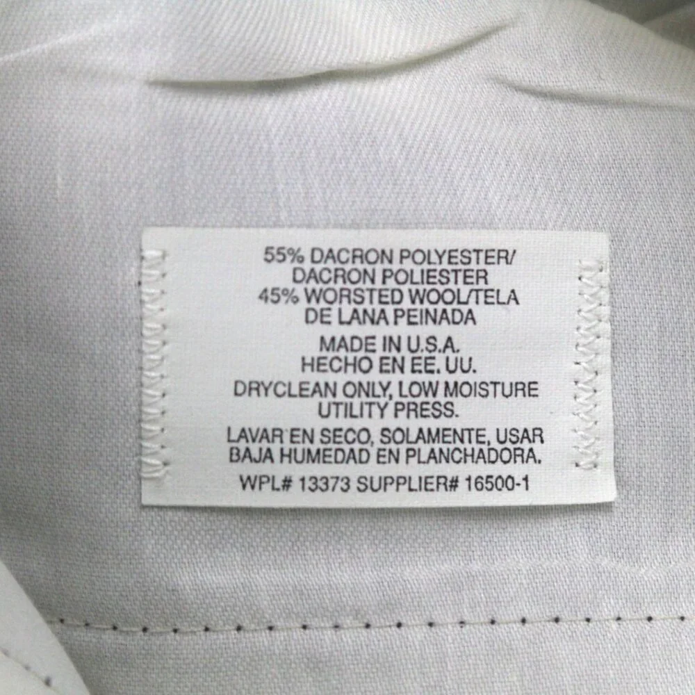 Stafford Mens 2-pc Suit Blazer‎ Jacket 40L Pants Size 30Wx31L Grey Solid E081155